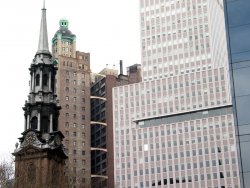 St. Paul's Chapel, across the street from the WTC site