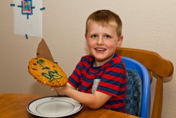 Will's Giant First Day of Kindergarten Cookie