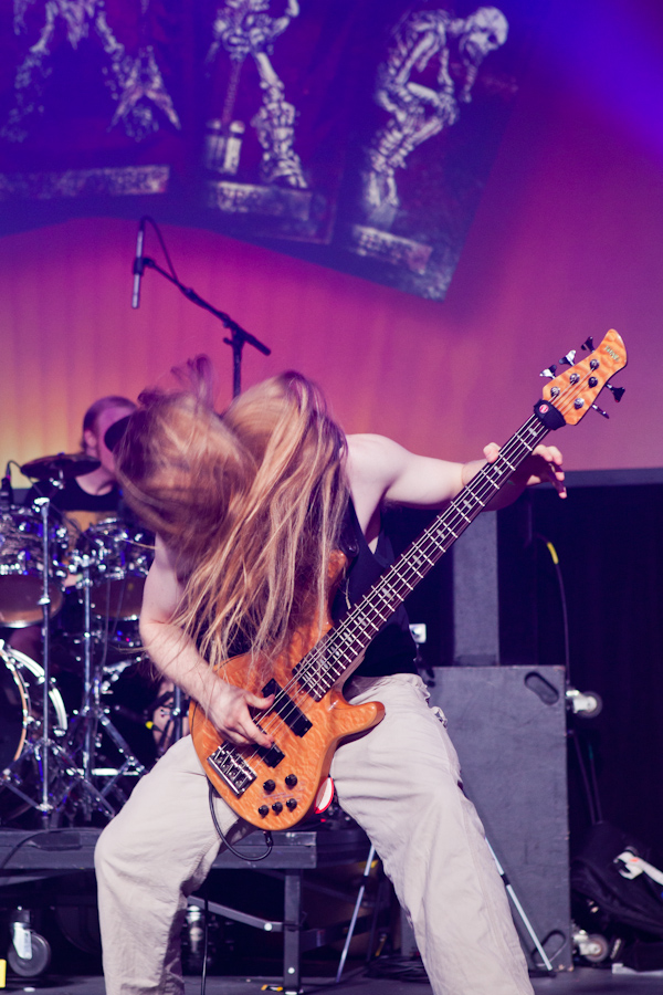 Travis Morgan's hair defies physics