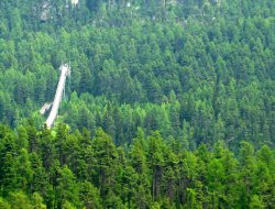 Olympic ski jump, sans snow