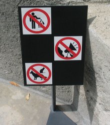 No bullhorns!