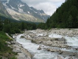 Icy river from France