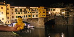 Smiley at the Ponte Vecchio