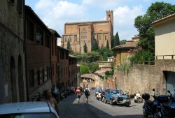 Hill in Sienna we had to climb