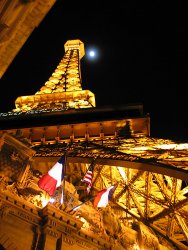 Eiffel tower at night