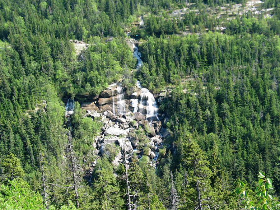 Pitchfork Falls on the bike ride down