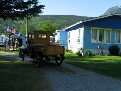 Old truck on the bike ride back down