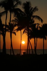 Sunset from the Grand Wailea during the wedding rehearsal