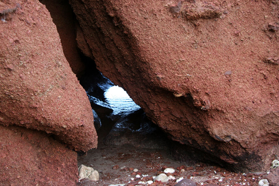 A little tunnel. I should've sloshed through it.