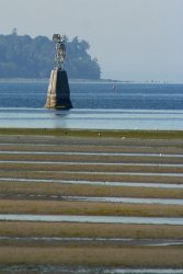 Lighthouse thing on the train ride from Seattle to Vancouver