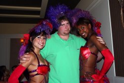 Three dancers at Samba Brazillian Steakhouse in Vancouver