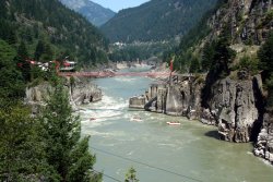 Hells Gate on the Fraser River