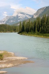 Hey, look! A mountain... AND a river