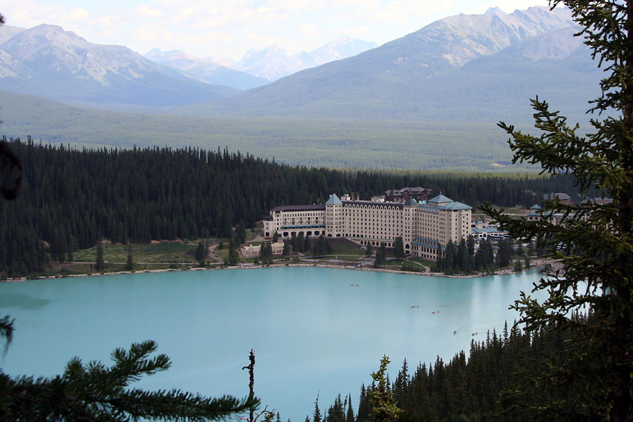 Chateau Lake Louise from the Fairview Lookout