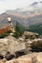 Tyler is king of the mountain