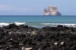 Kicker rock in the distance