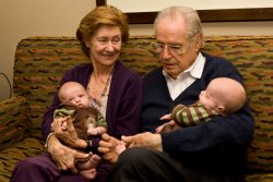 Happy great-grandparents