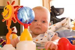 Andy in the ExerSaucer