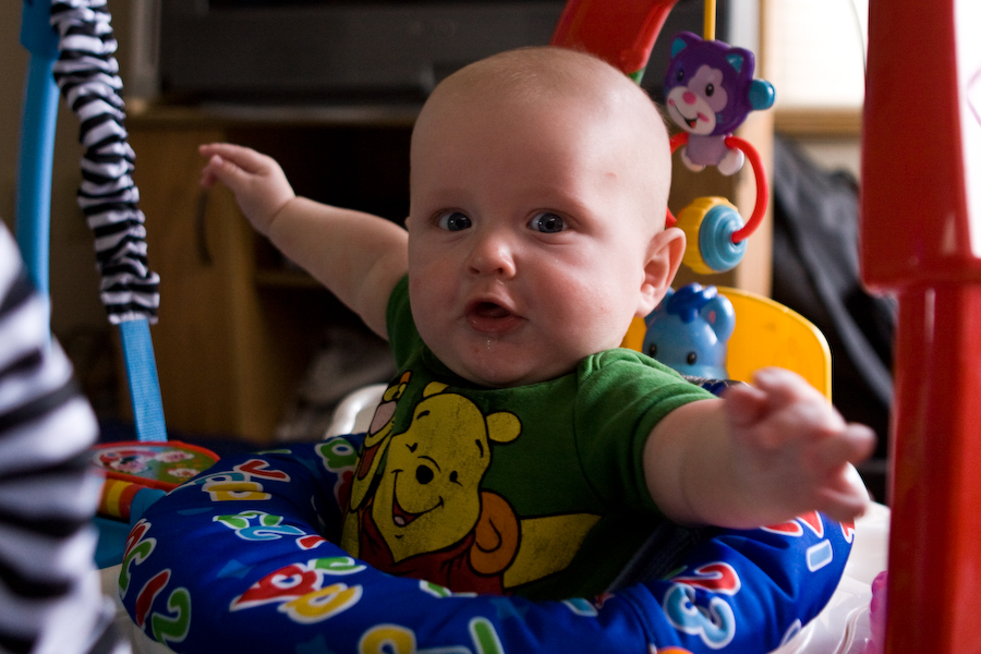 William Flying in the Jumperoo