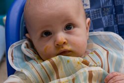 William covered in sweet potatoes