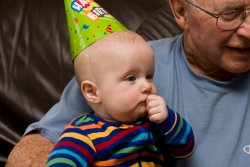 Andrew with Great-Grandpa Jack