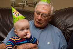 Andrew with Great-Grandpa Jack