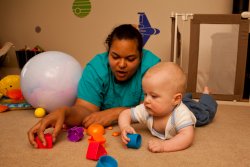 Simone and Andy learn about shapes