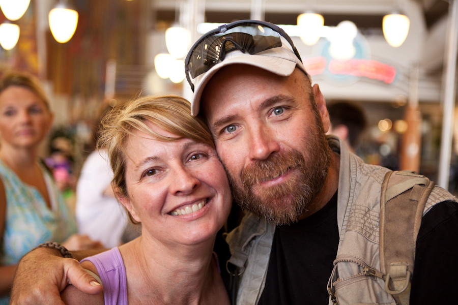 Deb and Steve at Chef Mickey's