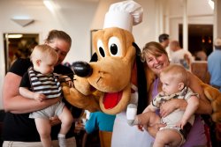 Andy, Bekki, Grandma Deb and Will with Pluto