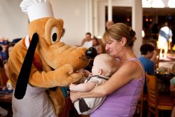 Will and Grandma Deb with Pluto