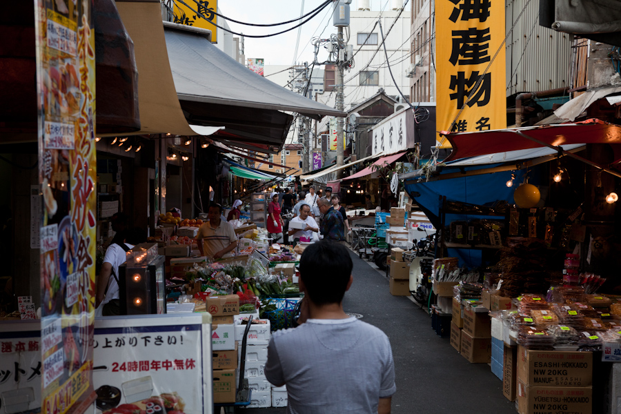 An alley at the fish market