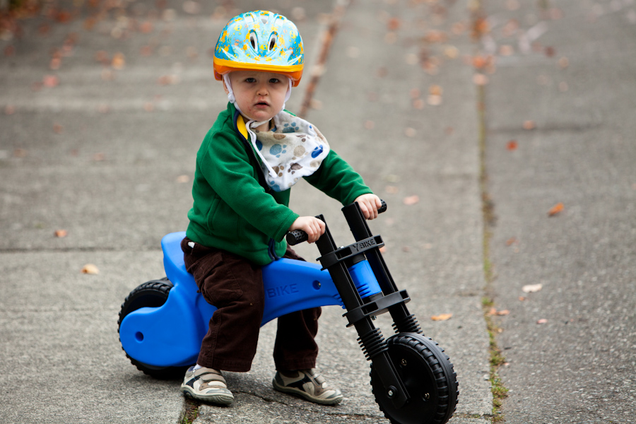 William on his bike