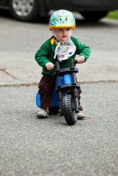 William on his bike