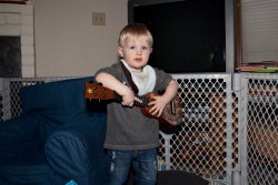 Andrew and his guitar