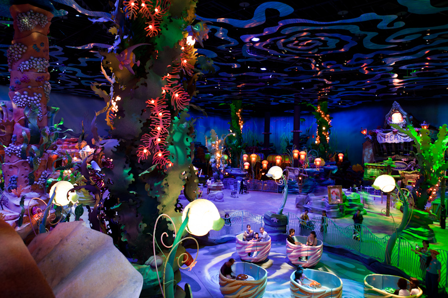 Inside the Little Mermaid area