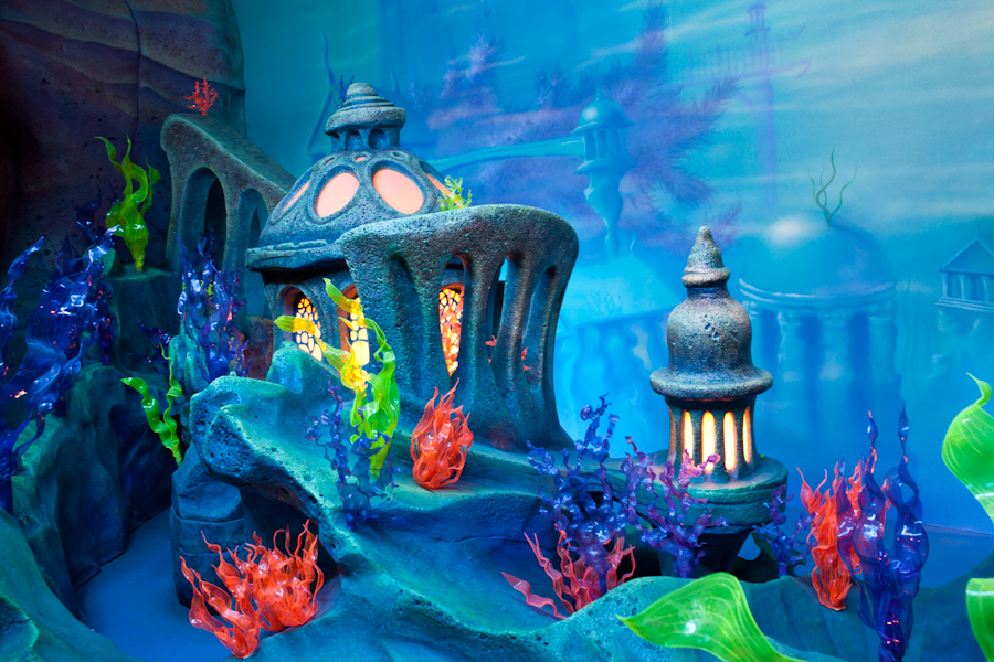 Inside the Little Mermaid area