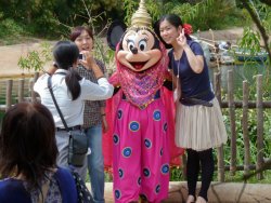 Arabian Minnie Mouse and random people