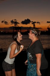 Tori, Jessie and an Osaka sunset 2