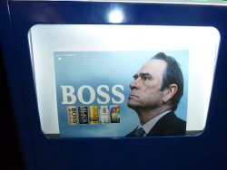 Tommy Lee Jones. Boss coffee in a can.