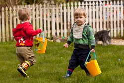 Easter Egg Hunt - Will and Andrew