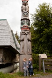 Totem pole in Ketchikan