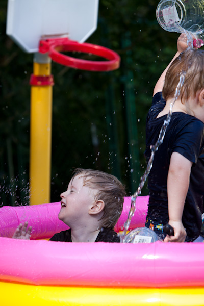 Will splashes, Andrew pours