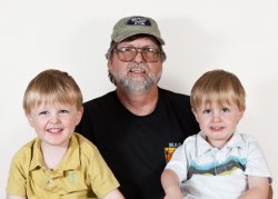 Will and Andrew with Grandpa Allen