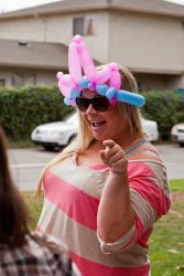 Jessie's balloon crown