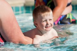 Andrew swimming