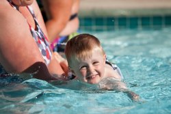 Andrew swimming