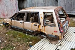 A decomposing car in Barrow