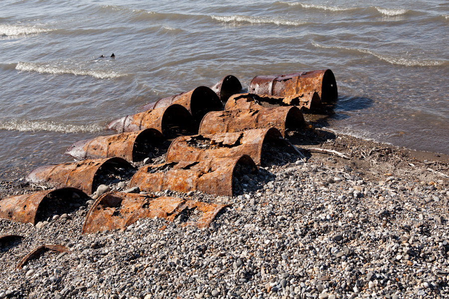 One of the reasons you can't swim in the Arctic Ocean on the BP oil fields tour