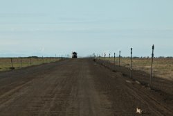 The first traffic on the Dalton Highway, ~45 minutes into our trip