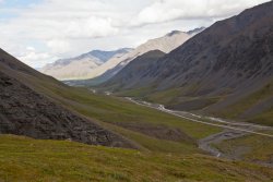 Looking north from the Atigun Pass